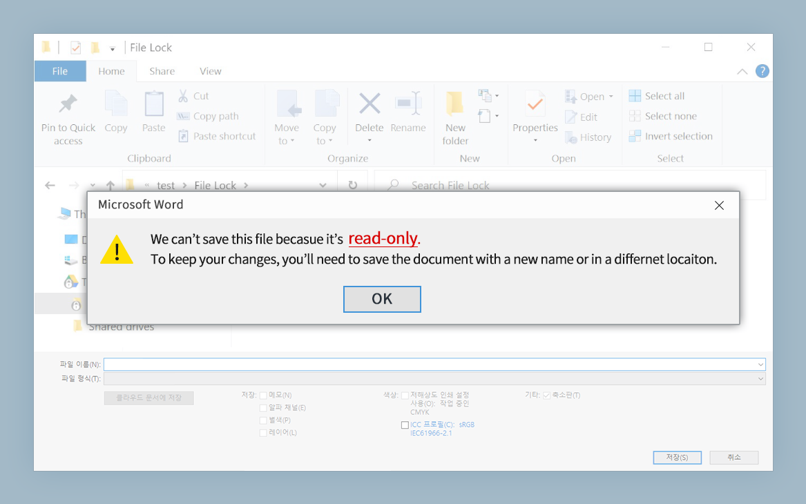 NetDrive 檔案鎖定選單